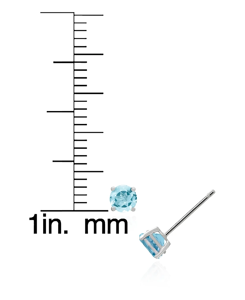 Macy's 2-Pc. Multi-Stone Pendant Necklace & Earrings Set (2.24 ct. t.w.) in Sterling Silver