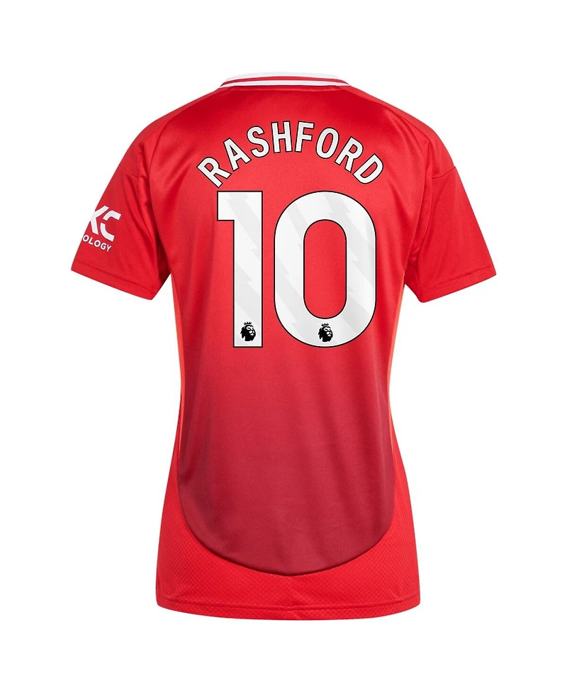 Adidas Women's Marcus Rashford Red Manchester United 2024/25 Home Replica Player Jersey