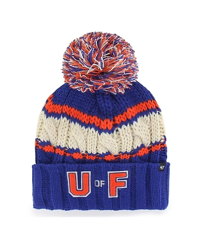 Women's Royal Florida Gators Emma Cuffed Knit Hat with Pom