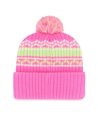 Girls Youth Pink Minnesota Vikings Polar Vortex Cuffed Knit Hat with Pom
