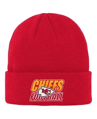 Youth Red Kansas City Chiefs Team Gradient Cuffed Knit Hat