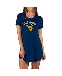 Women's Navy West Virginia Mountaineers Marathon Nightshirt