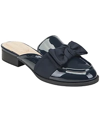Bandolino Women's Leilani Bow Slip-On Tailored Mule Loafers