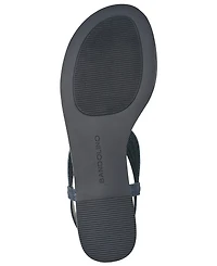 Bandolino Women's Kayte Embellished T Strap Flat Sandals