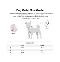 PetMarvel Adjustable 1"" Embroidered Stylish Dog Collar