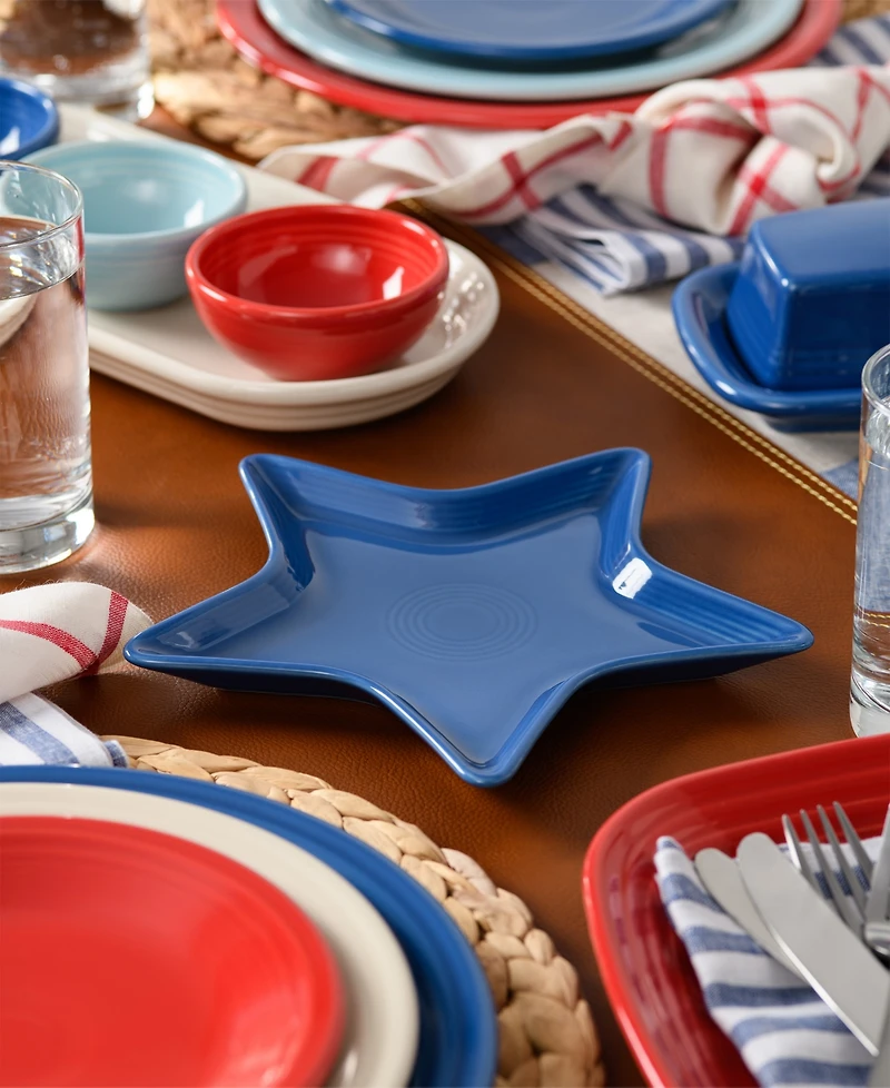 Fiesta Star-Shaped Serving Plates, Set of 4, Service For 4