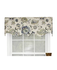 Ophelia Regal Style All Season 3" Rod Pocket Valance 50" x 17" Blue by Rlf Home