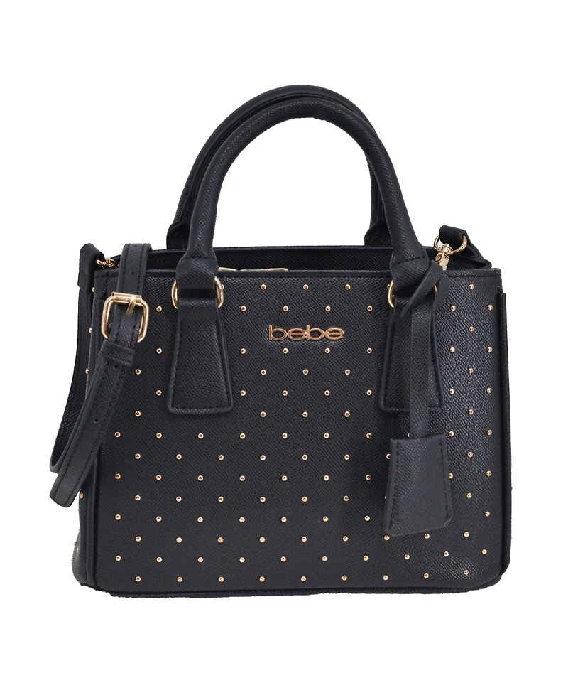 Bebe Women's Sagan Studded Small Satchel Bag