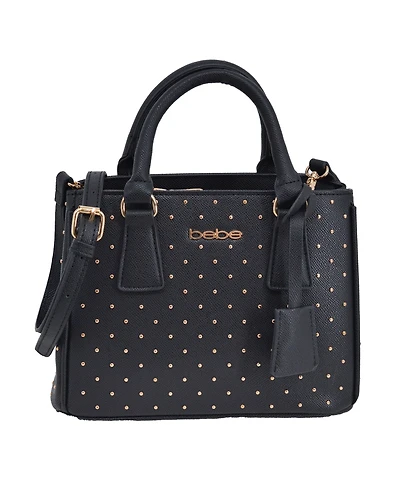 Bebe Women's Sagan Studded Small Satchel Bag