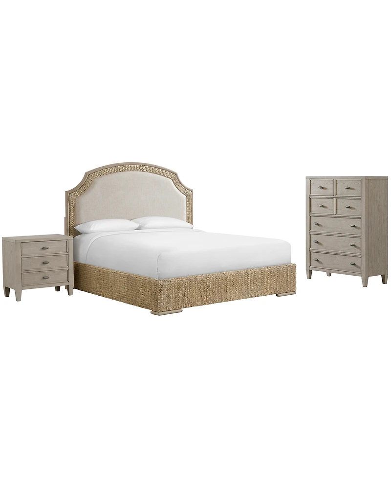 Furniture Sirena King 3-Pc. Set (Bed, Chest, 3-Drawer Nightstand)