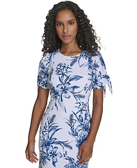 Calvin Klein Women's Crewneck Short-Sleeve Sheath Dress