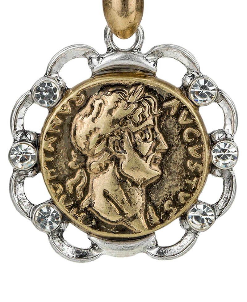 Patricia Nash Gold Plated Coin Drop Earrings