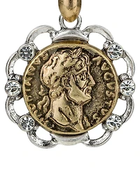 Patricia Nash Gold Plated Coin Drop Earrings