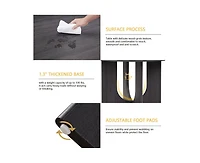 Casainc 5-Piece Round Dining Set with 47.3 Inch Table and 4 Upholstered Chairs