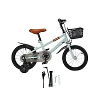 Artudatech 18-Inch Kids Bike for Ages 6-10 with Removable Training Wheels & Dual Brakes for the 2-Wheel Journey