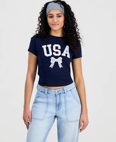 Self Esteem Juniors' Usa Cotton Short-Sleeve Baby T-Shirt