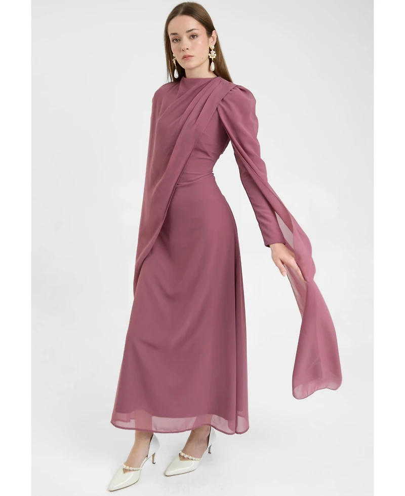 Maryisa Women's Modest Chiffon Dress