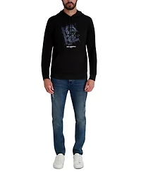 Karl Lagerfeld Paris Men's French Terry Embroidered Logo Hoodie