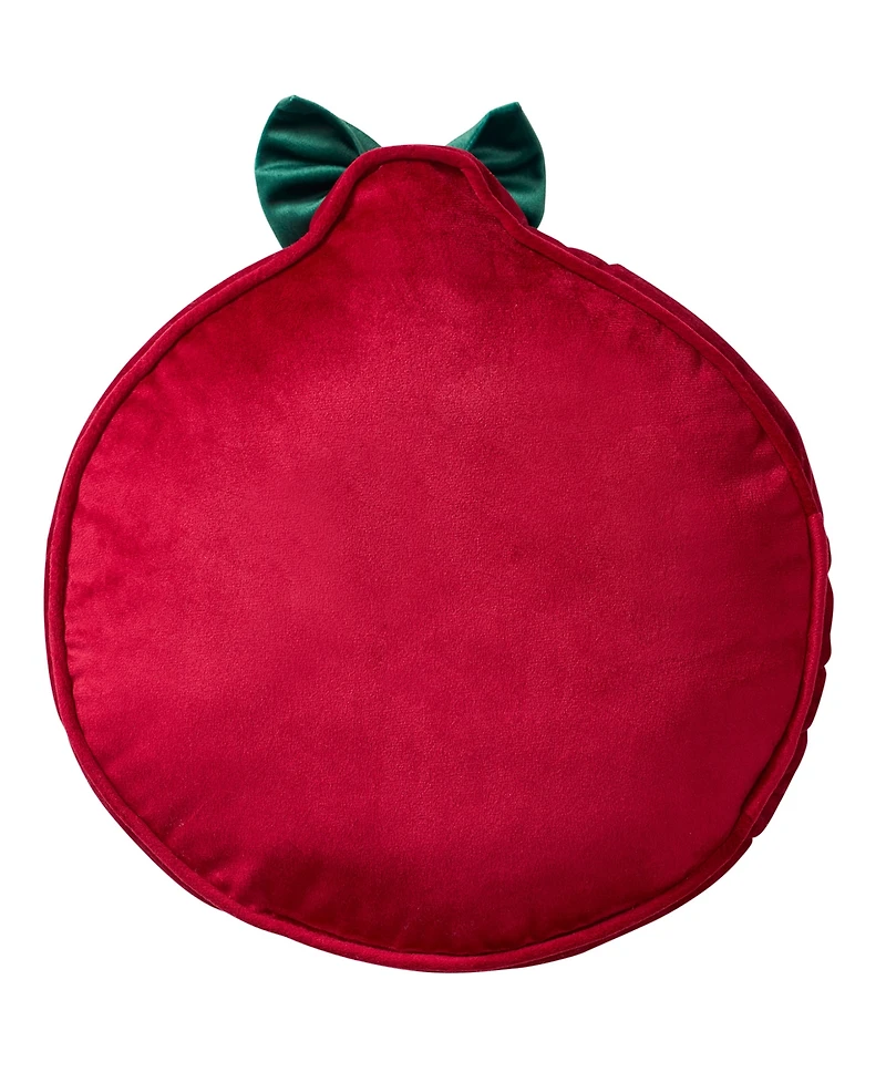 Hallmark Ornament Shaped Holiday Decorative Pillow, 12" x 13"