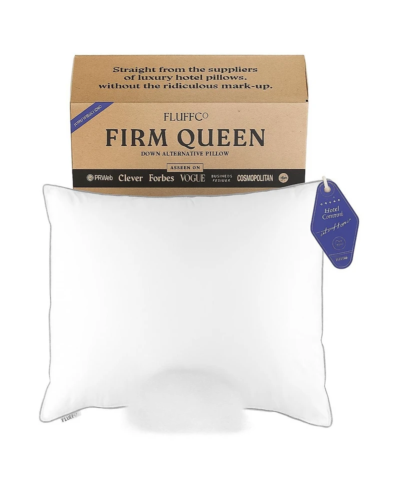 FluffCo Down Alternative Classic Hotel Pillow - Standard