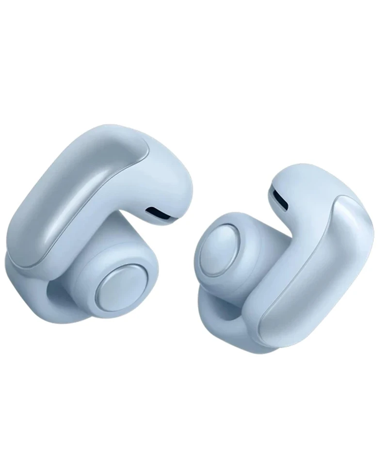 Bose Ultra Open Wireless Earbuds, Moonstone Blue, Bundle with White Smoke Silicone Case Cover