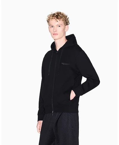 A|X Armani Exchange Men's Milan Ny Logo Full Zip Hoodie