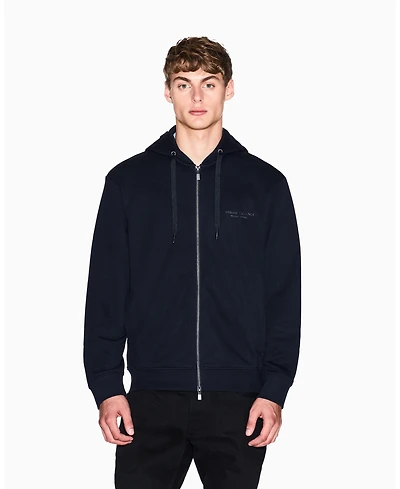 A|X Armani Exchange Men's Milan Ny Logo Full Zip Hoodie