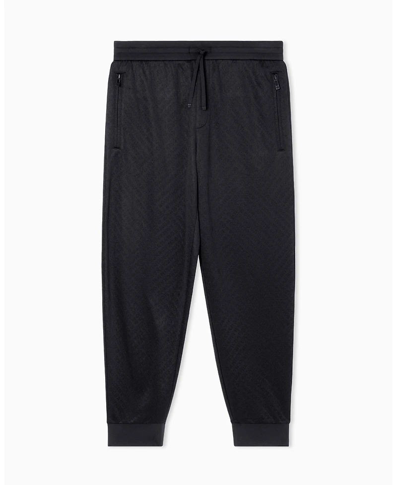 A|X Armani Exchange Men's Jacquard Allover Logo Jogger