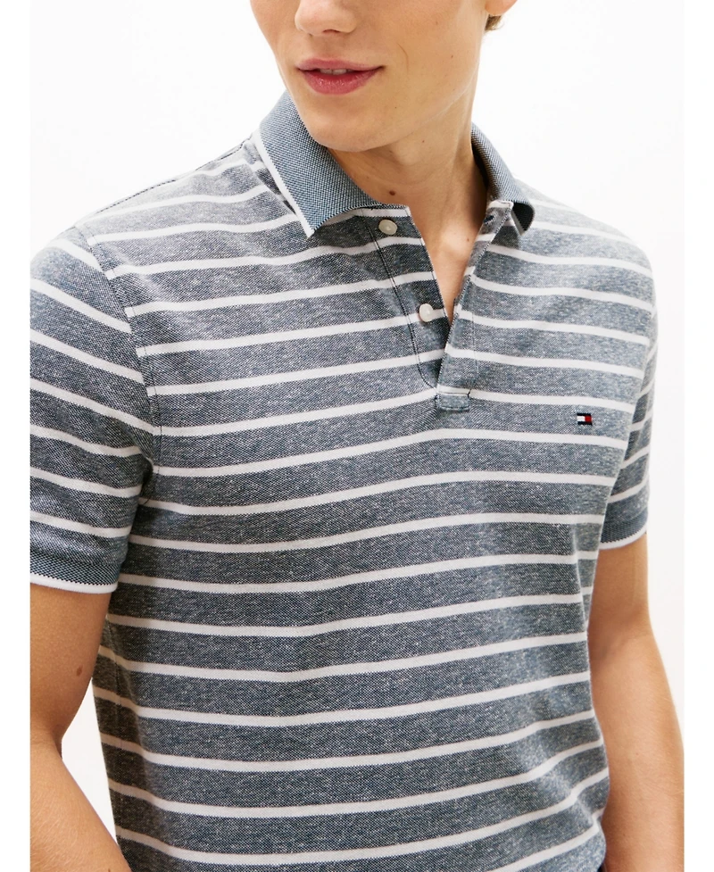 Tommy Hilfiger Men's Regular-Fit Tipped Linen Polo Shirt