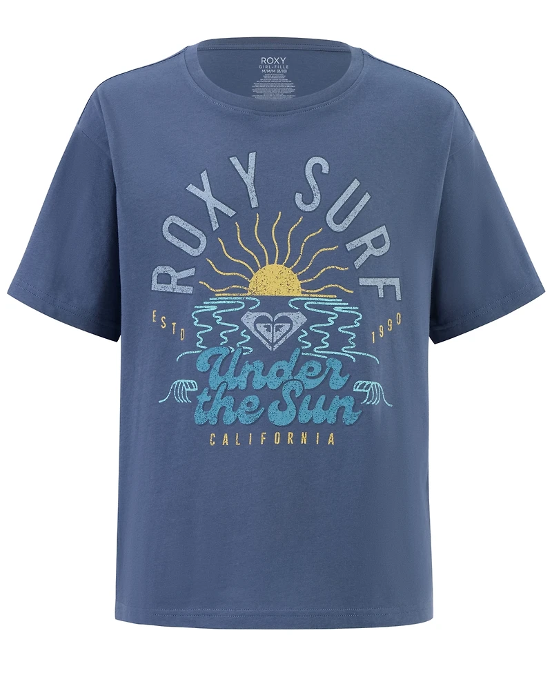 Roxy Girls' 7-16 The Sun Oversized Short-Sleeve T-Shirt