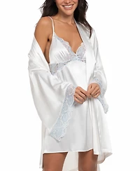 Linea Donatella Women's Bridal Satin Chemise