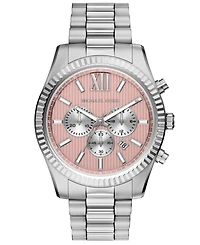 Michael Kors Men's Lexington Chronograph Stainless Steel Watch, 45mm