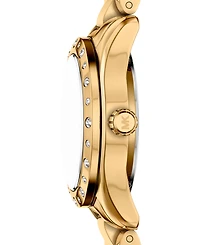 Michael Kors Women's Lexington Three-Hand Gold-Tone Stainless Steel Watch and Jewelry Set, 26mm
