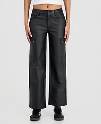 Madden Girl Juniors' Coated 90s Cargo Pants