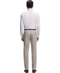 Boss by Hugo Men's Italian-Made Structured Cotton Slim-Fit Dress Shirt