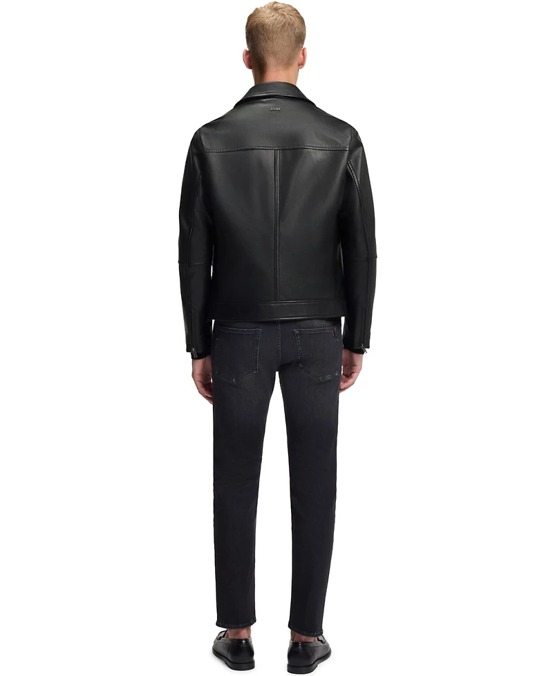 Boss by Hugo Men's Nappa Leather Regular-Fit Jacket