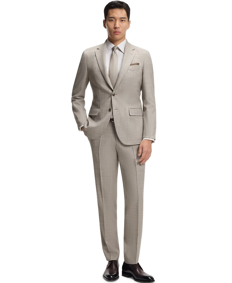 Boss by Hugo Boss Men's Two-Piece Slim-Fit Patterned Wool-Silk Blend Suit