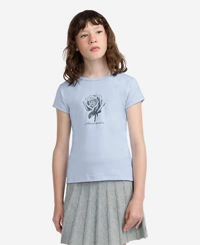 abercrombie kids Girls' Rose Logo Short-Sleeve T-Shirt