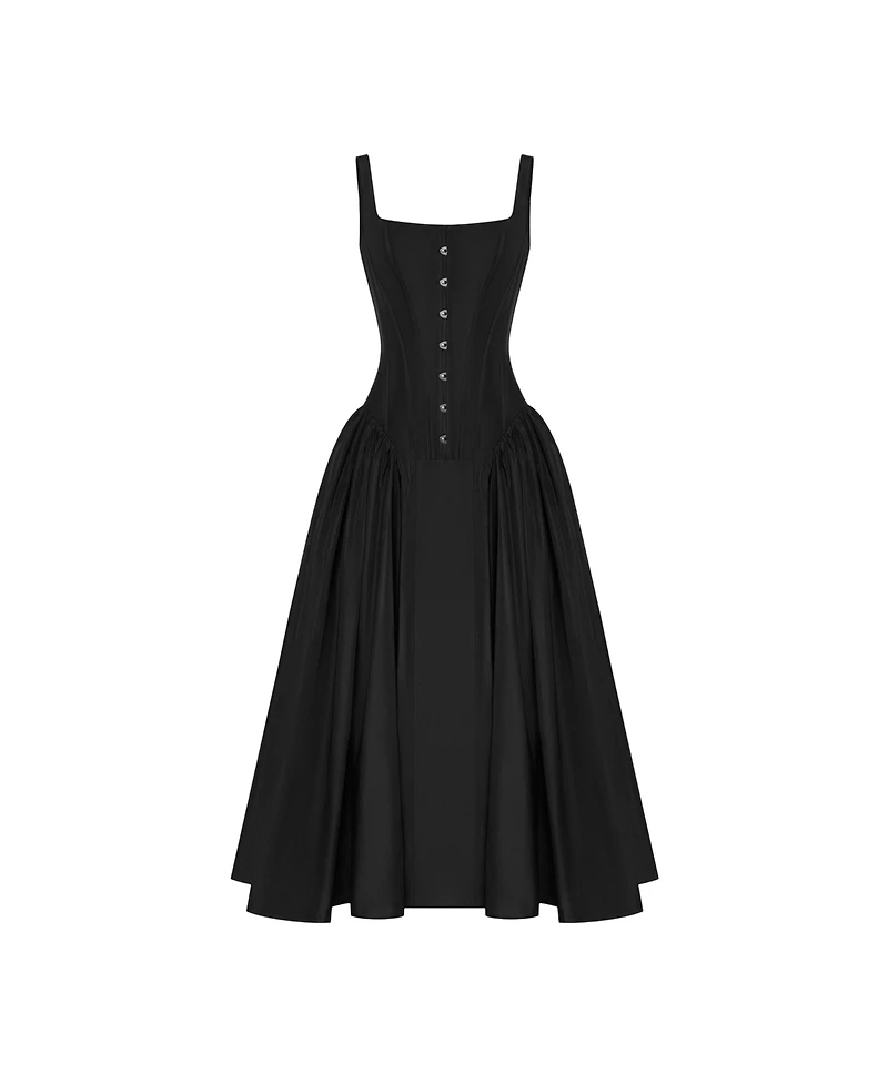 Milla Women's Corset Midi Dress