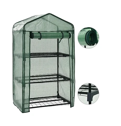 3-Tier Mini Greenhouse 27.2"x19.3"x49.2"