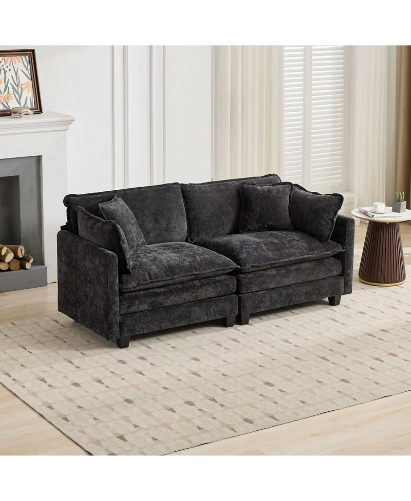 Streamdale Furniture Streamdale Cloud Couch: Ultimate Comfort Chenille Sofa with Ergonomic Support