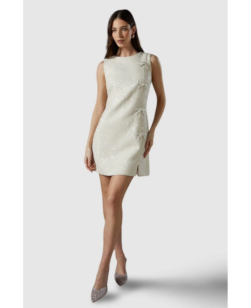 Coast Sequin Boucle Shift Dress