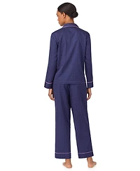 Lauren Ralph Petite Long-Sleeve Top and Pajama Pants, 2-Piece Set