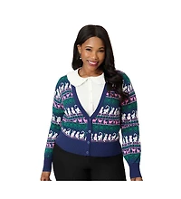 Unique Vintage Women's Cropped Knit Cardigan