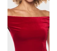 B Darlin Juniors' Off-The-Shoulder Midi Dress