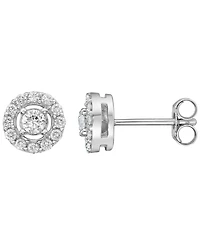 Macy's White Diamond Earrings (1/2 ct. t.w.) in 10k White Gold