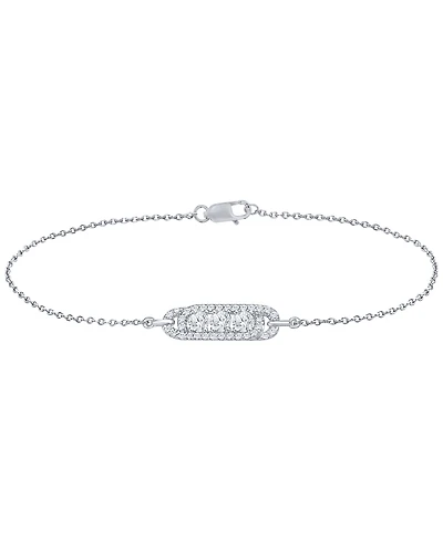 Macy's White Diamond Bracelet (1/2 ct. t.w.) in 10k White Gold