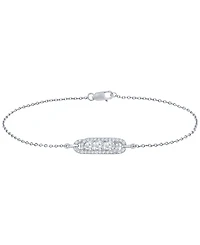 Macy's White Diamond Bracelet (1/2 ct. t.w.) in 10k White Gold