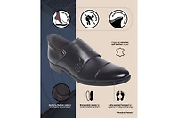 Marc Joseph New York Men's Oliver Street Hands-Free Slip-On Double Monk Dress Oxfords