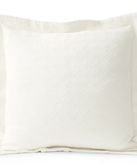 Lands' End Basketweave Cotton Matelasse Pillow Sham